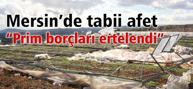 Mersin’de Afetzede Çiftçinin Sigorta Prim Borçları Ertelendi