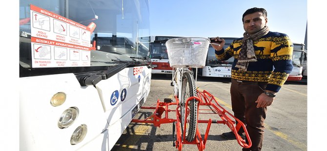 Bisikletle Otobüs Yolculuğu Başladı