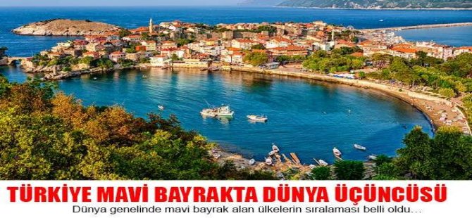 Türkiye Mavi Bayrakta Dünya Üçüncüsü