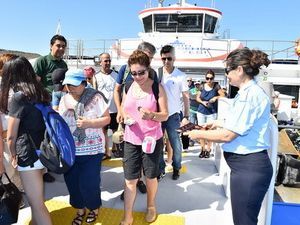 Foça'dan Sonra Mordoğan'a Da Gemi Seferi Başladı